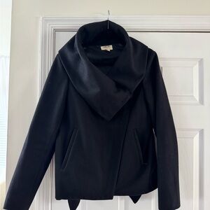 Helmut Lang Black Pea Coat